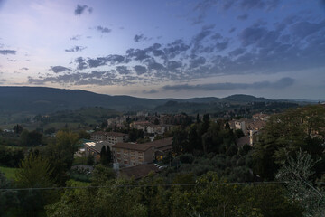 Fototapeta na wymiar Scenic view of the Montepulciano, Italy.