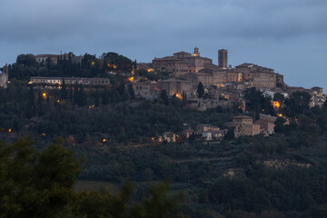 Fototapeta na wymiar Scenic view of Montepulciano, Italy