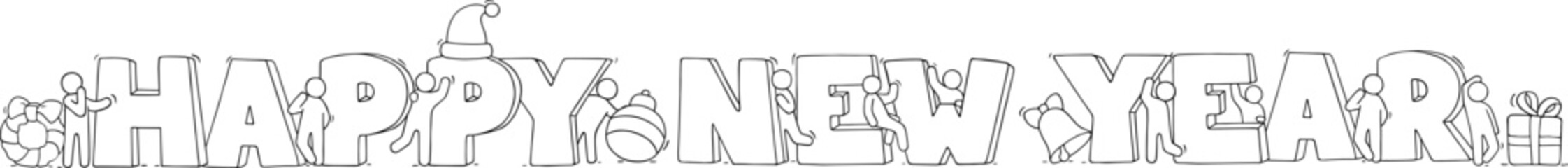 Happy New Year concept.