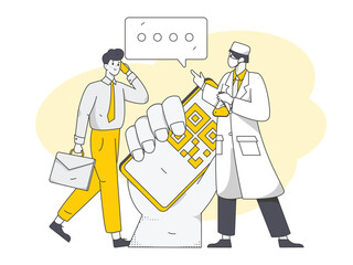 Doctor epidemic prevention and anti epidemic flat vector concept operation illustration
