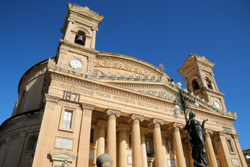 Fototapeta premium The Mosta Cathedral or Rotunda Santa Marija Assunta, Malta 