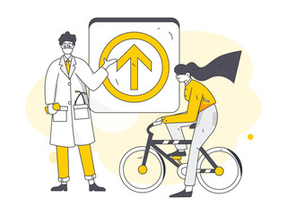 Doctor epidemic prevention and anti epidemic flat vector concept operation illustration
