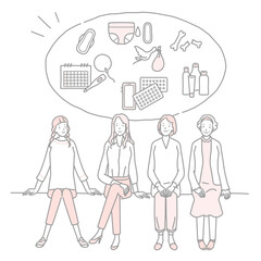 フェムテック　笑顔の人々