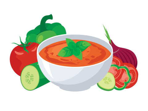 Bowl of hot soup with spoon vector sketch icon isolated on background. Hand  drawn Bowl of