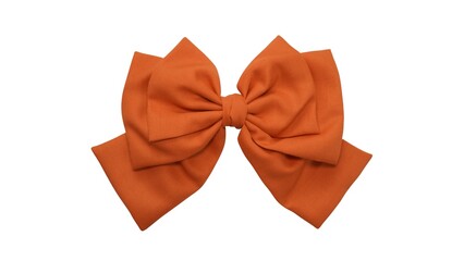 Bow hair with tails in beautiful orange color made out of cotton fabric, so elegant and fashionable. This hair bow is a hair clip accessory for girls and women.