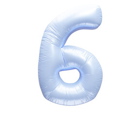 水色のバルーンの数字