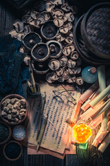 Magical alchemist lab looking for new taste and essence.