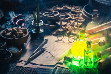 Unique alchemist lab in search of a new flavor.