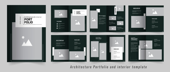 Architecture & Interior Portfolio , professional Architecture and interior Portfolio - obrazy, fototapety, plakaty