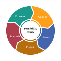 Feasibility Study with Icons in an Infographic template