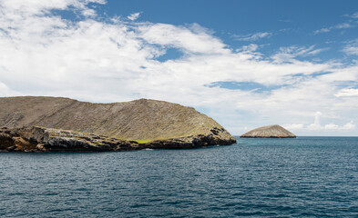 small volcanic islands near Santiago Island Galapagos