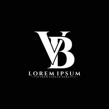 Letter VB luxury logo design vector