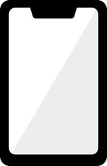 スマートフォンのシンプルイラストアイコン