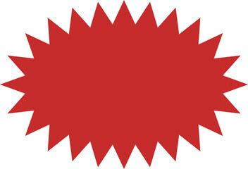 ギザギザのポップな爆弾セットイラスト