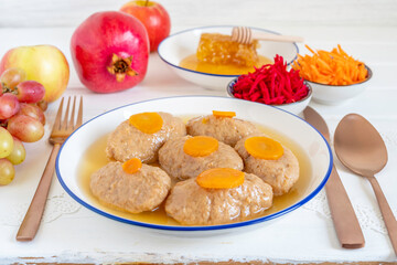Gefilte fish for Jewish holiday Pesach, for Rosh Hashanah.