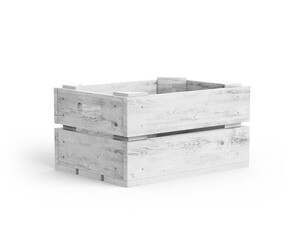 Christmas wood box white blank for your design