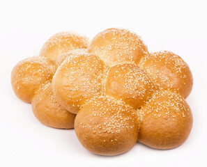 Bread isolated. Large loaf of bread isolated