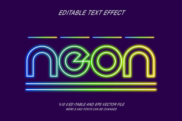 Editable NeonText Effect