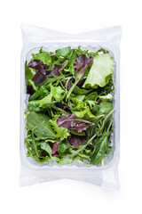 Roman Salad "Misticanza" Mixed green salad, Package Wrapped in Clear Plastic