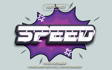 Speed text effect