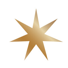 Obraz premium Star Celestial Vintage Gold Symbol Silhouette Magic Religion Decoration Winter Christmas New Year Greeting Gift Baby Sweet Dream PNG Icon 