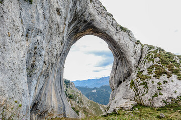 
hole red eye landscape mountain