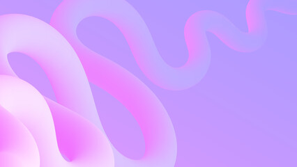 Modern colorful flow line poster. Dynamic 3d shape. Wave gradient mesh Liquid shape in pastel pink background color. Abstract lava design for your project. Vector illustration. Trendy wallpaper 