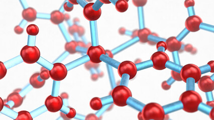Science background with molecule or atom