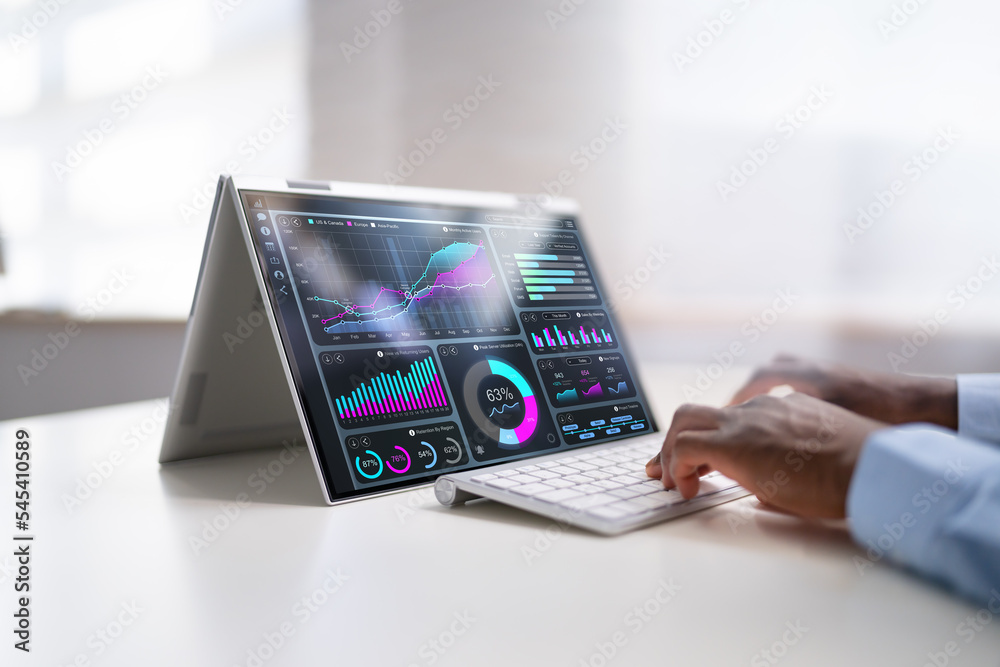 Aufkleber kpi business data dashboard analytics
