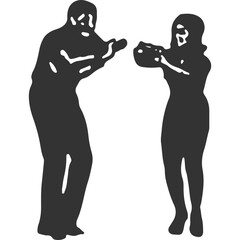 Lindy Hop Dance Vintage Illustration Vector