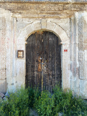 Closed Door Of Old Building