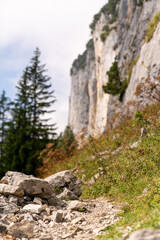 Fototapeta na wymiar The valley of Ebenalp in the Appenzell mountains (Switzerland)