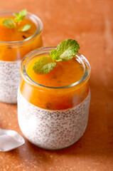 Chia seed pudding with maracuja