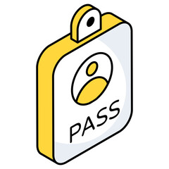 Premium download icon of id card 