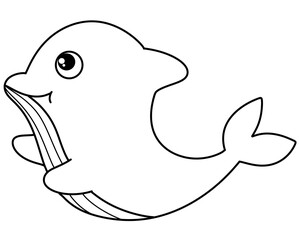 Whale Outline
