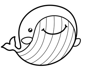 Whale Outline