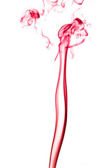 colorful smoke on white background