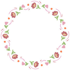 frame border circle happy new year