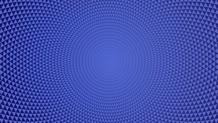 Blue wallpaper with complex triangular pattern background.  A full vector abstract art design style element with triangles along curved lines suggesting a zoom effect..