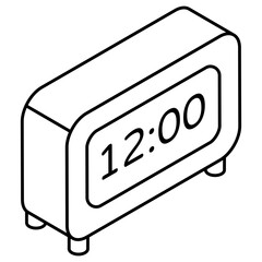 Modern design icon of digital timer 