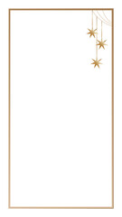 New Year Christmas Wedding Vintage Decoration Frame Border Gold Rectangle PNG Icon Symbol Silhouette Romantic Baby Sweet Dream Sleep Graphic Magic Element