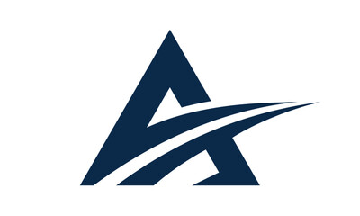 monogram A vacation logo template