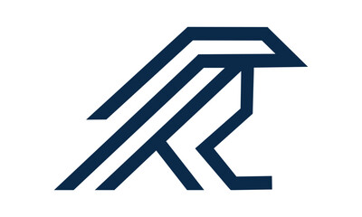 abstract line bird logo template