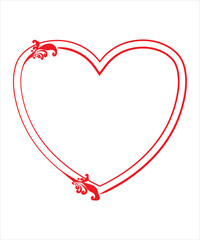 Flower With illustration.Red heart design icon flat.Modern flat valentine love sign.symbol for web site design, button to mobile app. Logo heart illustration,Trendy vector hart shape