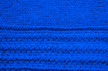 Handmade knit texture with detail wool threads.