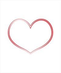  Stock Broken heart illustration.Red heart design icon flat.Modern flat valentine love sign.symbol for web site design, button to mobile app. Logo heart illustration,Trendy vector hart shape.