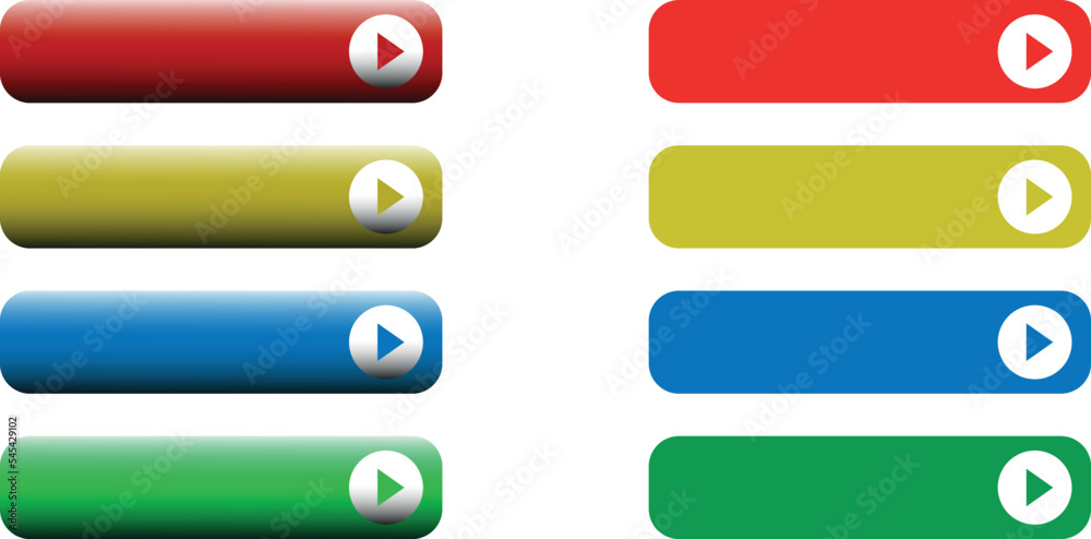 Wall mural buttons for web vector