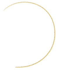 Gold Glitter line, Freehand curved 