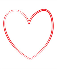 Broken heart illustration.Red heart design icon flat.Modern flat valentine sign.symbol for web site design, button to mobile app. Logo heart illustration,Trendy vector hart shape