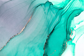 Marble ink abstract art from meticulous original painting abstract background . Painting was...